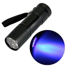 Ліхтар ультрафіолетовий міні УФ ліхтарик 9LED, 395-400 нм