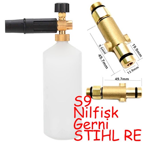 Пінна насадка Пінник 1л для мийок Nilfisk Gerni STIHL RE 98 128 163, S9, 100309