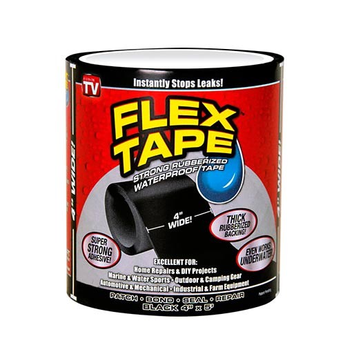 Водонепроникна ізоляційна стрічка FLEX TAPE 150x10см прогумована, 101334