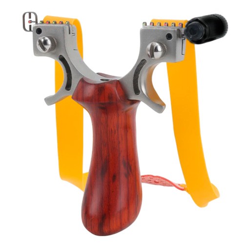 Рогатка з нічним прицілом та рівнем для спорту, риболовлі, ручка під дерево, 105890