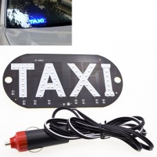 Автомобільне LED табло табличка Таксі TAXI 12В, синє в прикурювач