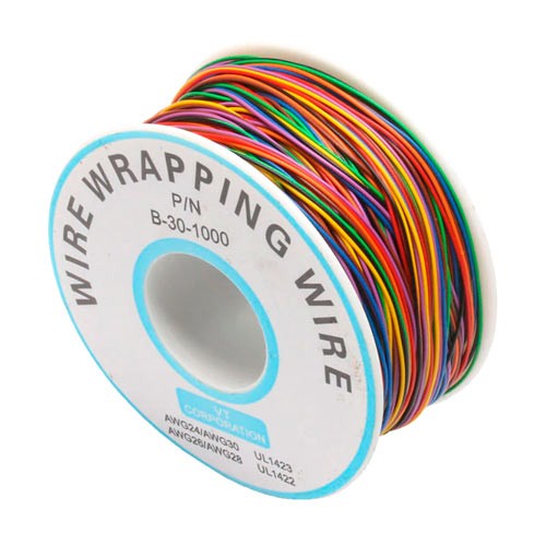 Провід монтажний 30AWG 0.25мм 240м 8 кольорів для монтажу накруткою, 101085