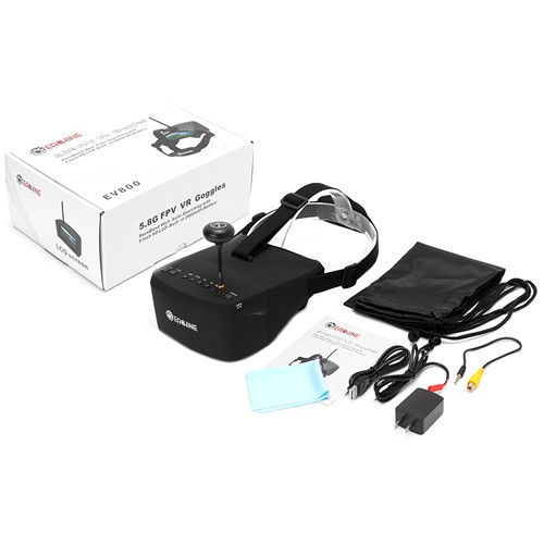 FPV відео шолом окуляри 5.8G 40CH RaceBand 5 "800x480 Eachine EV800, 100717