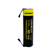 Акумулятор 18650 високотоковий Li-ion 3.7В 3100мАч 35А Liitokala Lii-31S +