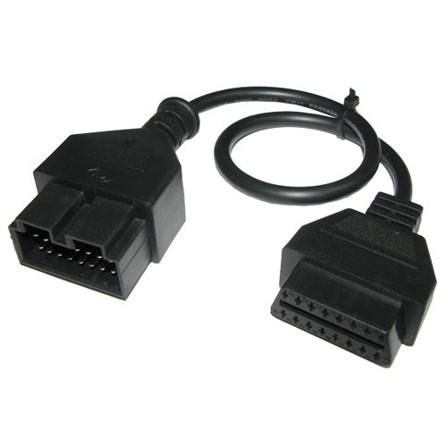 Перехідник з OBD2 16pin мама на KIA 20pin тато, 100019