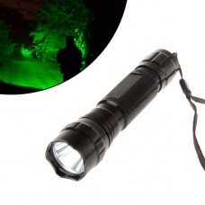 Ліхтар світлодіодний для полювання риболовлі з зеленим світінням, 300лм, CREE