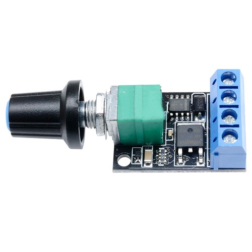 ШІМ регулятор швидкості мотора DC 5-16В 10А Mini PWM оборотів 0-99%, 102746