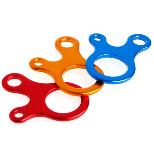 Карабін Безкутова для веревки паракорд, розтяжки намети, вісімка, 103447