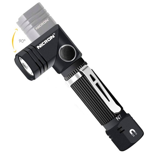 Ліхтар EDC LED 600лм IP65 з магнітом, поворотною головкою NICRON N7, 103459