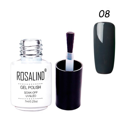 Гель-лак для нігтів манікюру 7мл Rosalind, шелак, 08 мусон, 102170