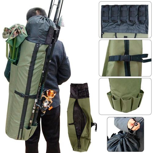 Чохол для 5 вудок вудилищ 106см рюкзак тубус рибальський, нейлон, 103489