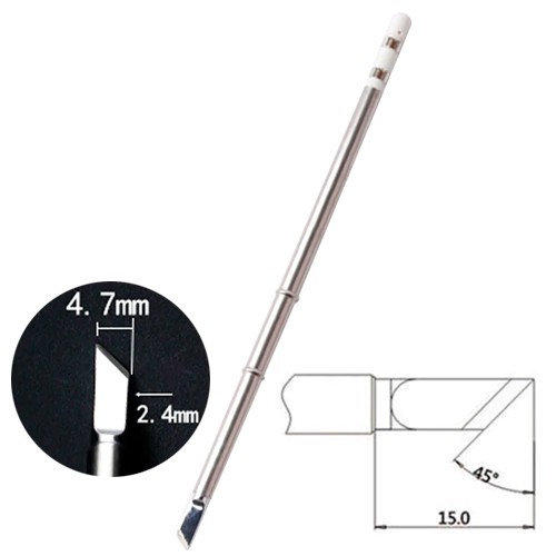 Жало наконечник T12-K Ніж для паяльника паяльної станції Hakko T12, 101467