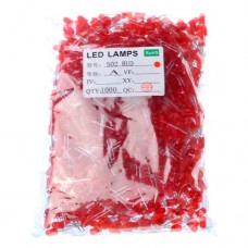 LED світлодіод 5мм 1.8-2В 20мА, 1000шт, червоний