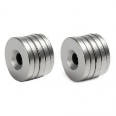 Магніти неодимові кріпильні 20х3мм N50 з відверненням зенківкою 5мм 10шт