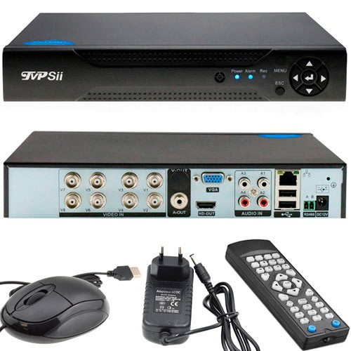 Відеореєстратор HVR NVR DVR TVPSii 6008T-MH, AHD-H 1080P, 8 каналів, 103131