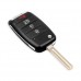Викидний ключ, корпус під чіп, 4кн DKT0269, KIA, TOY40, 105952