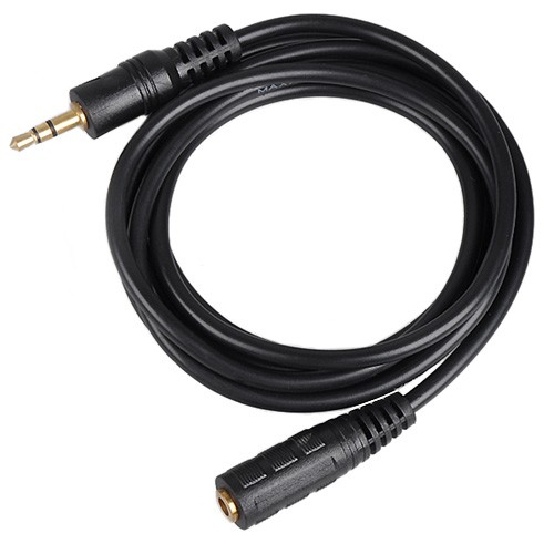 Аудіо кабель, подовжувач, 3.5мм джек, мама - тато, 1.4м, 103696