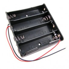 Відсік для 4 батарей 18650, 14.8В кейс бокс з проводами, Arduino