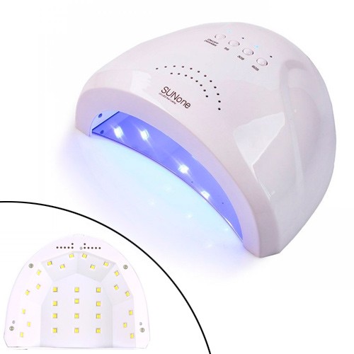 УФ-лампа для сушки, нарощування гелевих нігтів SUN One LED + UV 24 / 48Вт, 105186