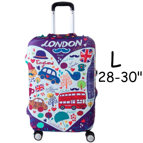 Чохол для дорожньої валізи на валізу захисний 28-30 "L, London, 100935