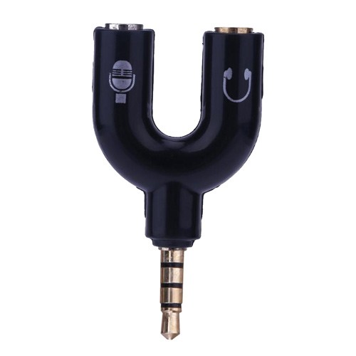 Спліттер Y-типу для гарнітур 2x1 3.5мм джек для ноутбука з 1 гніздом, 101818