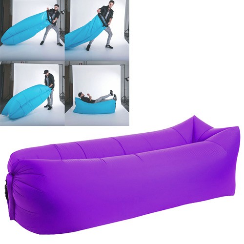 Лінивий диван, надувний шезлонг лежак 240х70см, портативний, 103526