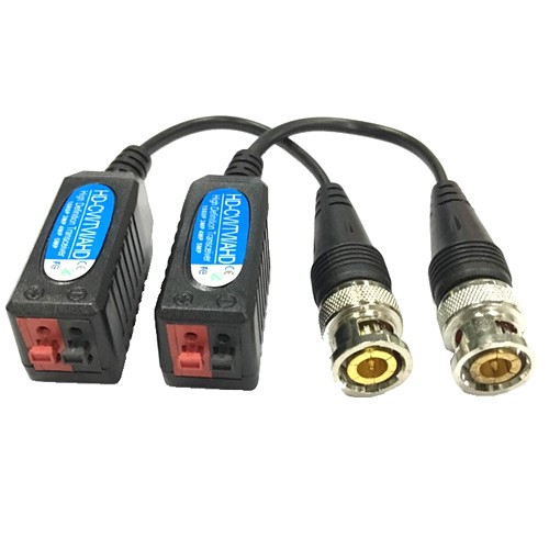 2х Пасивний UTP BNC відео трансивер, CCTV HD Балун CVI TVI AHD 1080p, 103167