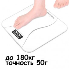 Ваги підлогові тонкі РК 180кг / 50г для ванної кімнати Gason A2, білі