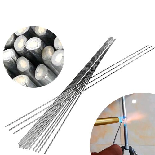 Припій для паяння зварювання алюмінію, 50шт 50см 2.0мм пруток з флюсом, 101240