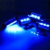 Декоративна 4x3 LED синє підсвічування салону автомобіля, 100301