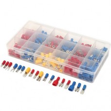 330x Клема, наконечник кабельний ізольований ніж / вилка, набір