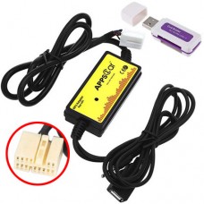 USB AUX MP3 адаптер для магнітоли 14пін Honda Acura, WT-USB QX0003 USB AUX MP3 адаптер для магнітоли 14пін Honda Acura, WT-USB QX0003