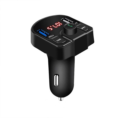 Автомобільний FM-модулятор M9 Bluetooth, Handsfree, 2x USB, MicroSD, 3.1а, 100327