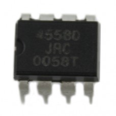 Чіп JRC4558D JRC4558 DIP8, Операційний підсилювач 2-канальний, 10шт