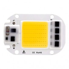 Світлодіодна матриця з драйвером COB LED 50Вт 4500лм 220В, теплий. біла