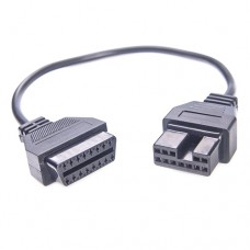 Перехідник з OBD2 16pin мама на Hyundai, Mitsubishi 12pin мама Перехідник з OBD2 16pin мама на Hyundai, Mitsubishi 12pin мама