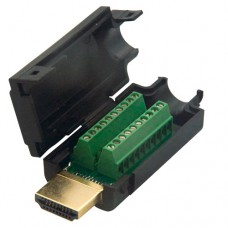 Перехідник HDMI 2.0 коннетор штекер тато - клеммники 19pin