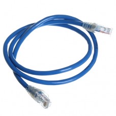 Патч-корд RJ45 1.8м, мережевий кабель UTP CAT5e 8P8C, LAN, синій