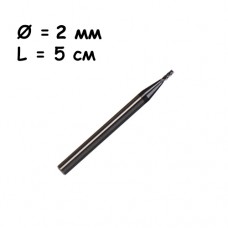 Фреза кінцева з металу 2x50x4мм HRC50 свердло твердосплавне MZG