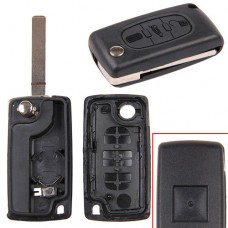 Викидний ключ запалювання, заготівля корпус під чіп, 3 кнопки, Citroen