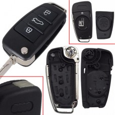 Викидний ключ запалювання, заготівля корпус під чіп, 3 кнопки, Audi