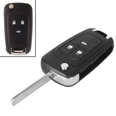 Викидний ключ запалювання, заготівля корпус під чіп, 3 кнопки, Chevrolet