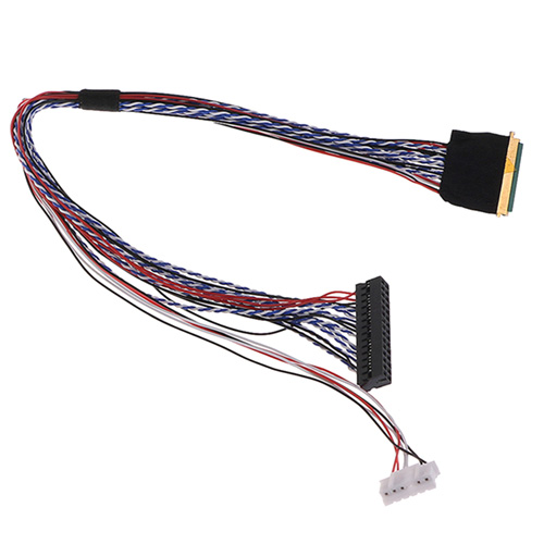 Кабель шлейф LVDS I-PEX 40pin 2канала 6біт для ЖК матриць 15.6-19, 101759